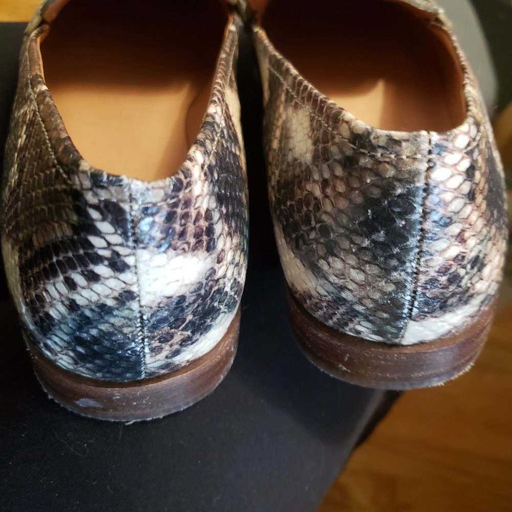 Madewell The Alex Loafer in Snake Emossed Leather Sz 10 - Picture 6 of 7